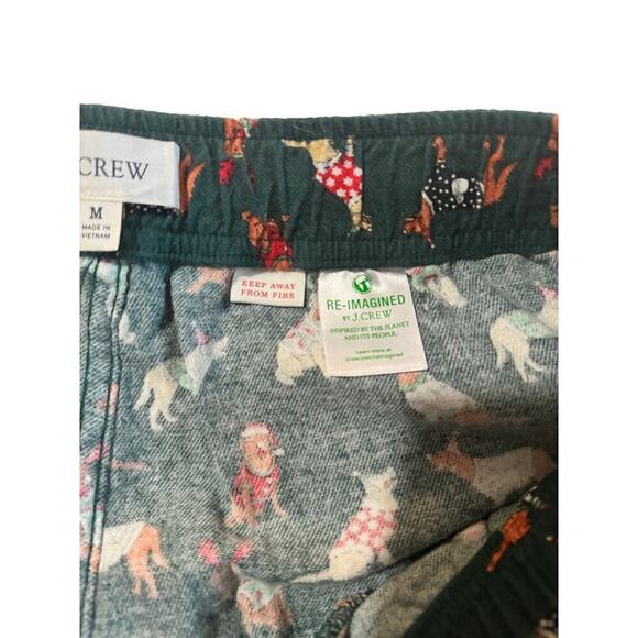J.Crew Holiday Dog Pajama Pants Size M - Picture 5 of 6